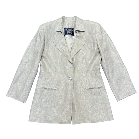 Vintage Burberrys Linen Blazer - Picture 1 of 6